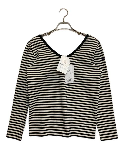 Le minor（ルミノア）Le minor (ルミノア) Noble (ノーブル) ボーダーカットソー ブラック×アイボリー サイズ:1の古着・服飾アイテム