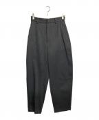 LOEFFロエフ）の古着「ダブルクロス ボンタン トラウザー パンツ」｜グレー