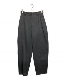 LOEFF（ロエフ）の古着「ダブルクロス ボンタン トラウザー パンツ」｜グレー