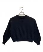 DRAWERドゥロワー）の古着「ショート丈スウェット」｜ネイビー