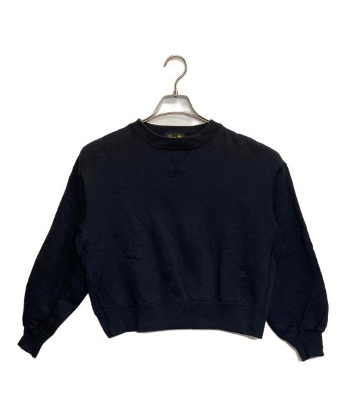 DRAWER（ドゥロワー）Drawer (ドゥロワー) ショート丈スウェット ネイビー サイズ:2の古着・服飾アイテム