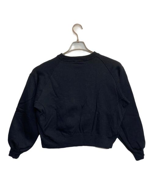 DRAWER（ドゥロワー）Drawer (ドゥロワー) ショート丈スウェット ネイビー サイズ:2の古着・服飾アイテム