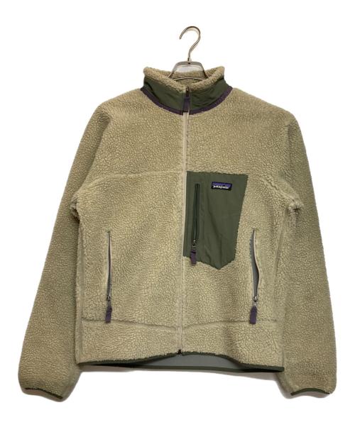 Patagonia（パタゴニア）Patagonia (パタゴニア) クラシックレトロX ベージュ×グリーン サイズ:Ｍの古着・服飾アイテム