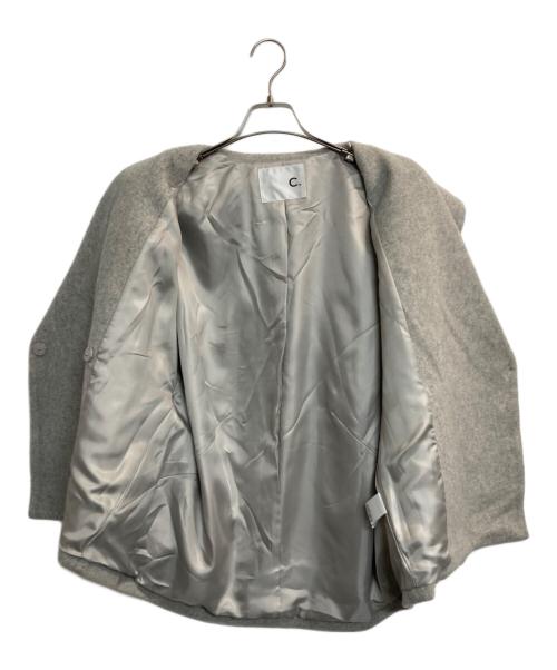 C+（シー）C+ (シー) メルトンジャケット グレー サイズ:38の古着・服飾アイテム