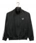 FRED PERRY（フレッドペリー）の古着「スタッズロゴトラックジャケット」｜ブラック