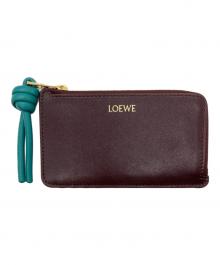 LOEWE（ロエベ）の古着「ノットコインホルダー パスケース」｜ブラウン