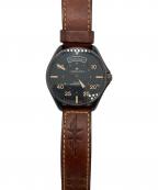 HAMILTONハミルトン）の古着「Khaki Aviation Pilot Day Date / カーキパイロット リストウォッチ」｜ブラック