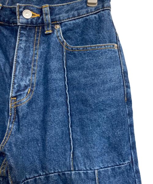 soduk（スドーク）soduk (スドーク) パネルワークデニムパンツ インディゴ サイズ:Ｓの古着・服飾アイテム