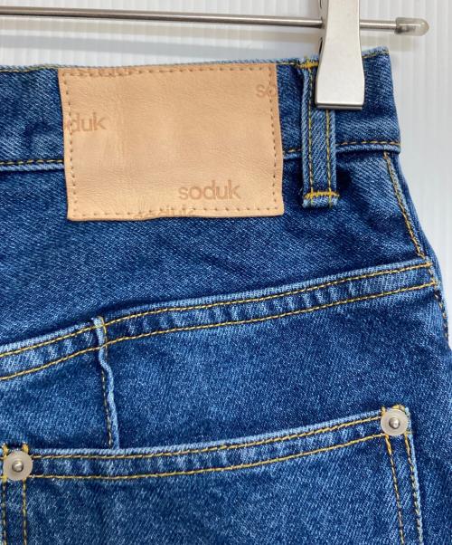 soduk（スドーク）soduk (スドーク) パネルワークデニムパンツ インディゴ サイズ:Ｓの古着・服飾アイテム