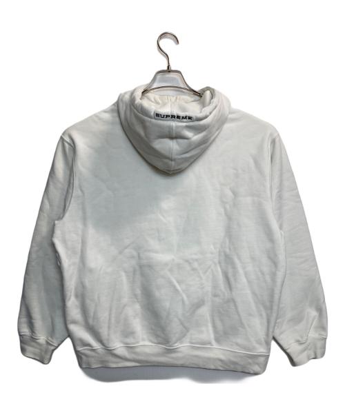SUPREME（シュプリーム）Supreme (シュプリーム) NIKE (ナイキ) 21SS Half Zip Hooded Sweatshirt / ハーフジップフーデッドスウェット ホワイト サイズ:Ｌの古着・服飾アイテム
