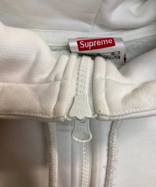 SUPREME（シュプリーム）Supreme (シュプリーム) NIKE (ナイキ) 21SS Half Zip Hooded Sweatshirt / ハーフジップフーデッドスウェット ホワイト サイズ:Ｌの古着・服飾アイテム