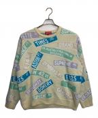 SUPREMEシュプリーム）の古着「総柄ニット」｜アイボリー