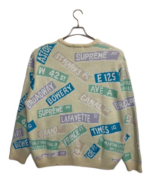 SUPREME（シュプリーム）Supreme (シュプリーム) 総柄ニット アイボリー サイズ:ＸＬの古着・服飾アイテム