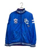 PEARLY GATESパーリーゲイツ）の古着「リバーシブルジャケット」｜ブルー×レッド