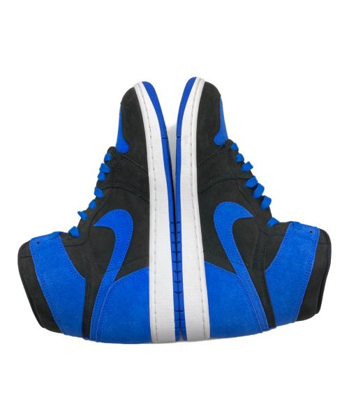 NIKE（ナイキ）NIKE (ナイキ) エアジョーダン1 ブラック×ブルー サイズ:US9.5の古着・服飾アイテム