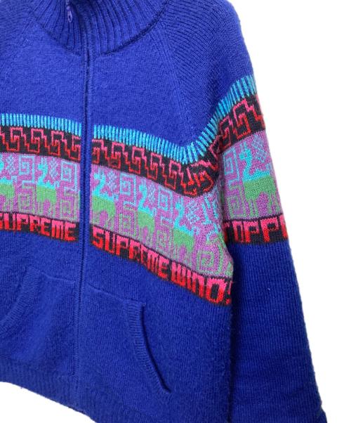SUPREME（シュプリーム）Supreme (シュプリーム) 20FW Chullo WINDSTOPPER Zip Up Sweater ブルー サイズ:Lの古着・服飾アイテム