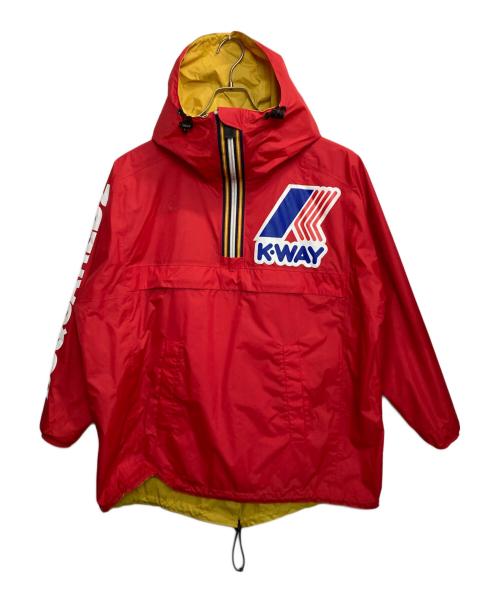 DSQUARED2（ディースクエアード）DSQUARED2 (ディースクエアード) K-WAY (ケイウェイ) アノラックパーカー レッド サイズ:Ｓの古着・服飾アイテム