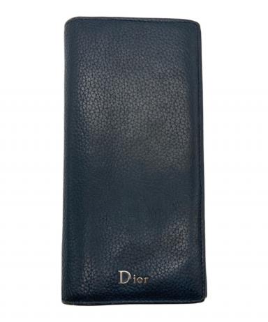 中古・古着通販】Dior (ディオール) 2つ折り財布 ネイビー｜ブランド