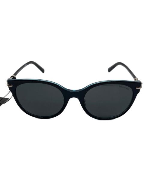 TIFFANY & Co.（ティファニー アンド コー）TIFFANY & Co. (ティファニー アンド コー) ハードウェアキャットアイサングラス ブラック サイズ:SIZE 54□20 140の古着・服飾アイテム