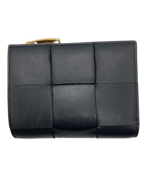 BOTTEGA VENETA（ボッテガベネタ）BOTTEGA VENETA (ボッテガベネタ) カセットコンパクトウォレット ブラックの古着・服飾アイテム