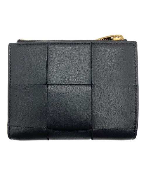 BOTTEGA VENETA（ボッテガベネタ）BOTTEGA VENETA (ボッテガベネタ) カセットコンパクトウォレット ブラックの古着・服飾アイテム