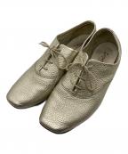 repettoレペット）の古着「レースアップシューズ」｜ゴールド
