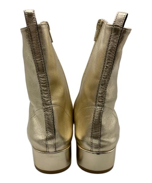 repetto（レペット）repetto (レペット) ローヒールブーツ ゴールド サイズ:371/2の古着・服飾アイテム