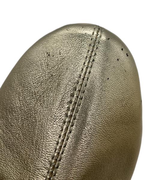 repetto（レペット）repetto (レペット) ローヒールブーツ ゴールド サイズ:371/2の古着・服飾アイテム