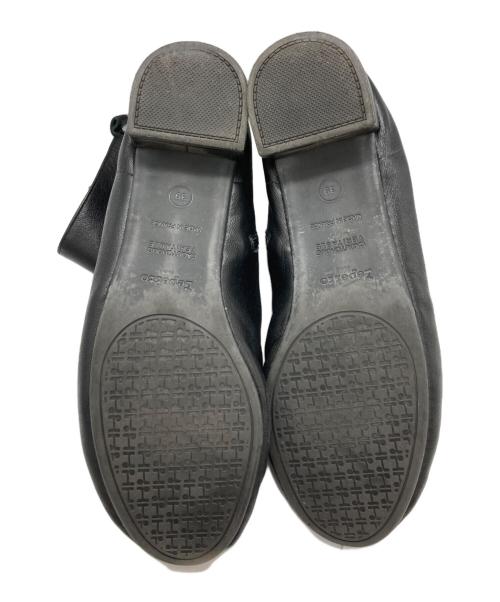 repetto（レペット）Repetto (レペット) リップモチーフローヒールブーツ ブラック サイズ:39の古着・服飾アイテム