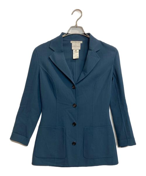 CELINE（セリーヌ）CELINE (セリーヌ) シャツジャケット ブルー サイズ:36の古着・服飾アイテム