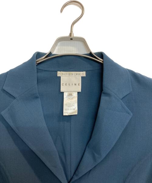 CELINE（セリーヌ）CELINE (セリーヌ) シャツジャケット ブルー サイズ:36の古着・服飾アイテム