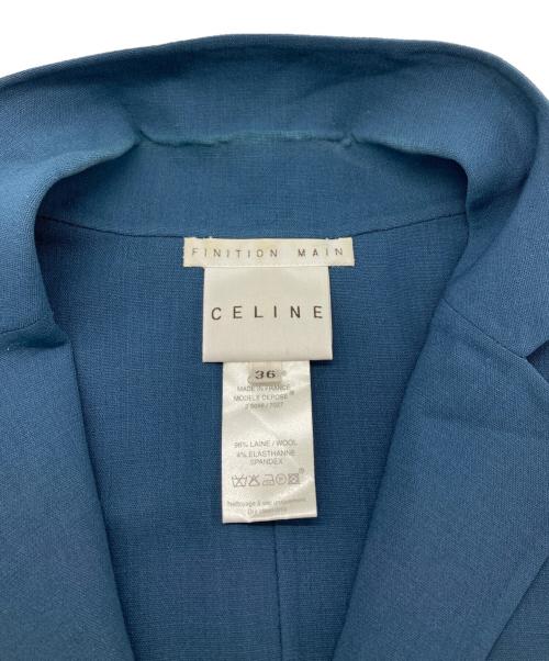 CELINE（セリーヌ）CELINE (セリーヌ) シャツジャケット ブルー サイズ:36の古着・服飾アイテム