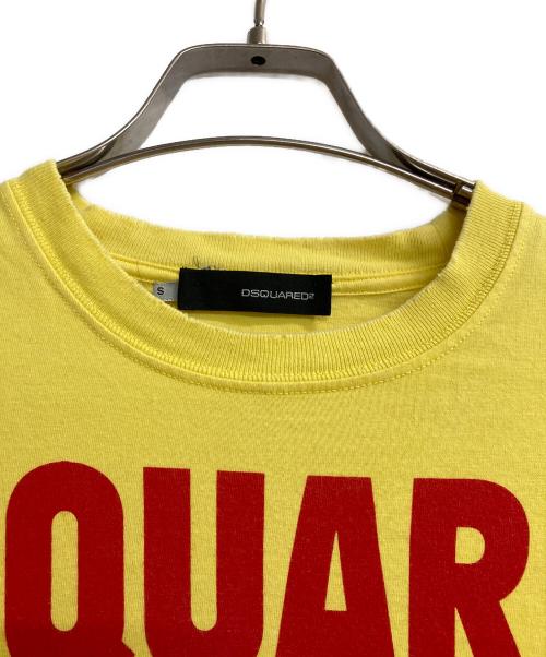 DSQUARED2（ディースクエアード）DSQUARED2 (ディースクエアード) 半袖カットソー イエロー サイズ:Ｓの古着・服飾アイテム