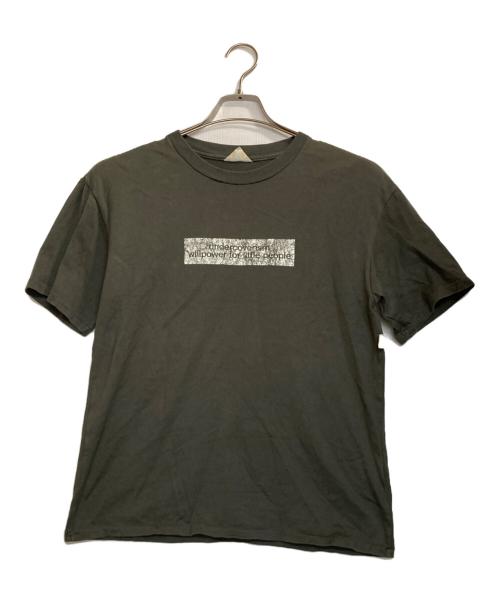 UNDERCOVER（アンダーカバー）UNDERCOVER (アンダーカバー) ボックスプリント半袖Tシャツ グリーン サイズ:Ｌの古着・服飾アイテム