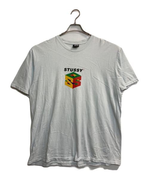 stussy（ステューシー）stussy (ステューシー) 半袖カットソー ホワイト サイズ:Lの古着・服飾アイテム