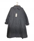 BEAMS BOYビームスボーイ）の古着「コットン ナイロン ミリタリー ステンカラー コート」｜ネイビー