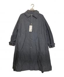 BEAMS BOY（ビームスボーイ）の古着「コットン ナイロン ミリタリー ステンカラー コート」｜ネイビー