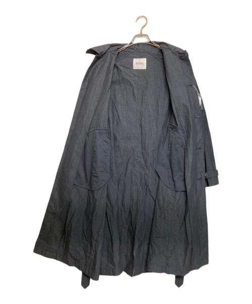 BEAMS BOY（ビームスボーイ）BEAMS BOY (ビームスボーイ) コットン ナイロン ミリタリー ステンカラー コート ネイビー サイズ:ＦＲＥＥの古着・服飾アイテム