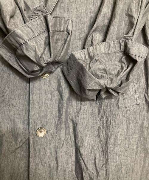 BEAMS BOY（ビームスボーイ）BEAMS BOY (ビームスボーイ) コットン ナイロン ミリタリー ステンカラー コート ネイビー サイズ:ＦＲＥＥの古着・服飾アイテム