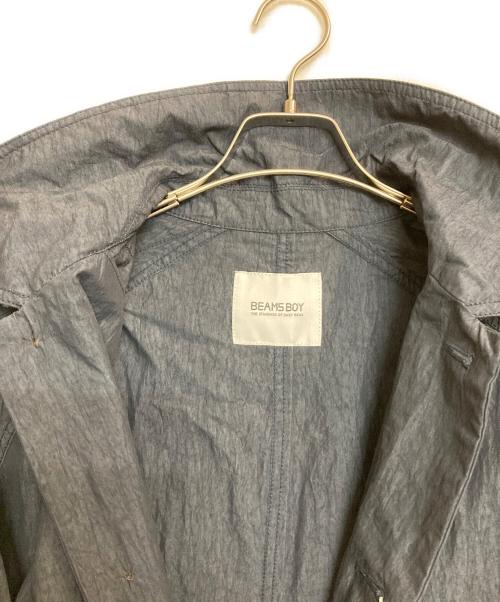 BEAMS BOY（ビームスボーイ）BEAMS BOY (ビームスボーイ) コットン ナイロン ミリタリー ステンカラー コート ネイビー サイズ:ＦＲＥＥの古着・服飾アイテム
