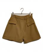 Blueleaブルレア）の古着「ラップミニスカート」｜ベージュ