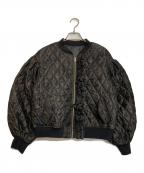 OBLIオブリ）の古着「レースフリルブルゾン」｜ブラック