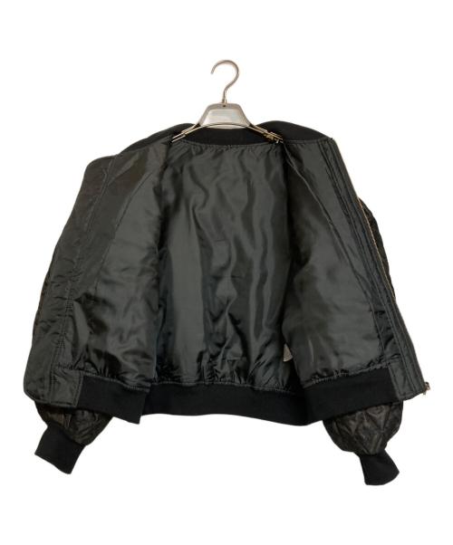 OBLI（オブリ）OBLI (オブリ) レースフリルブルゾン ブラック サイズ:不明（実寸サイズをご確認下さい）の古着・服飾アイテム