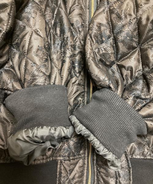 OBLI（オブリ）OBLI (オブリ) レースフリルブルゾン ブラック サイズ:不明（実寸サイズをご確認下さい）の古着・服飾アイテム