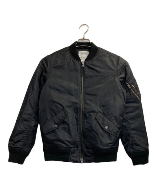 DENIME（ドゥニーム）DENIME (ドゥニーム) MA-1ジャケット ブラック サイズ:Ｓの古着・服飾アイテム