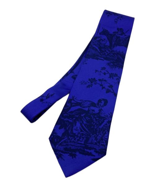 Vivienne Westwood man（ヴィヴィアン ウェストウッド マン）Vivienne Westwood man (ヴィヴィアン ウェストウッド マン) ペインティングネクタイ ネイビー×ブルー サイズ:---の古着・服飾アイテム
