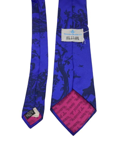 Vivienne Westwood man（ヴィヴィアン ウェストウッド マン）Vivienne Westwood man (ヴィヴィアン ウェストウッド マン) ペインティングネクタイ ネイビー×ブルー サイズ:---の古着・服飾アイテム