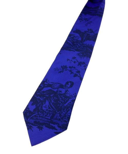 Vivienne Westwood man（ヴィヴィアン ウェストウッド マン）Vivienne Westwood man (ヴィヴィアン ウェストウッド マン) ペインティングネクタイ ネイビー×ブルー サイズ:---の古着・服飾アイテム