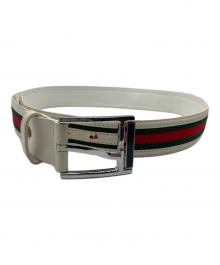 GUCCI（グッチ）の古着「レザーベルト」｜グリーン×レッド
