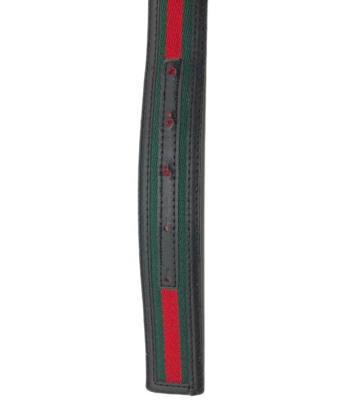 GUCCI（グッチ）GUCCI (グッチ) レザーベルト ブラックの古着・服飾アイテム